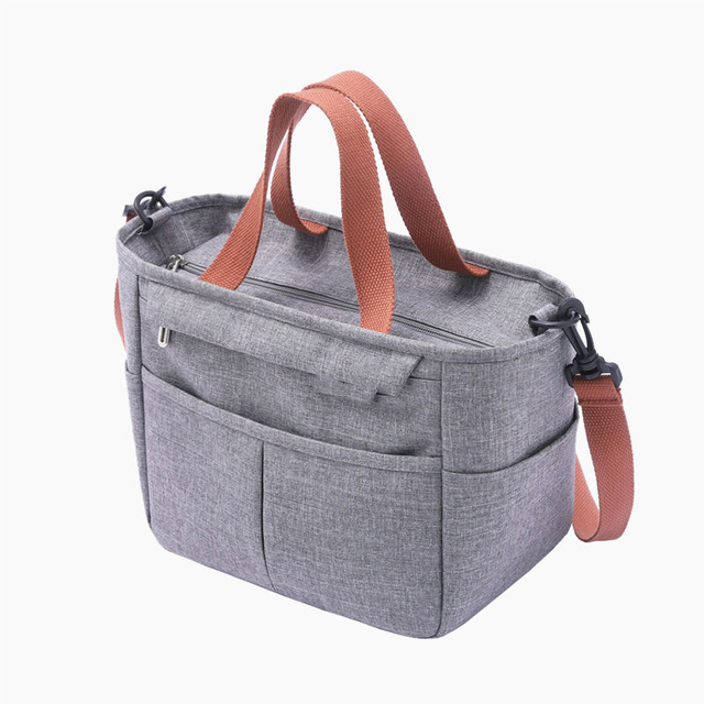 New Lunch Bag Aluminum Foil Thickened Portable Lunch Box Bag One-shoulder Hand Carry Picnic Fresh-keeping Cold Ice Bag