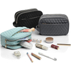 Green Women Polyester Travel Toiletry Skincare Tools Storage Organizer Cosmetics Makeup Bag Cosmetic Bags with Zipper