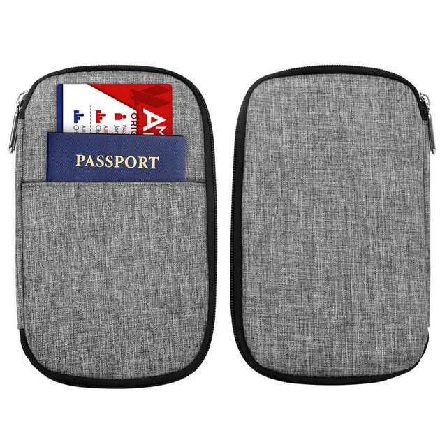 Travel Business Passport Holder Latest Card Wallet Organizer RFID Blocking passport Card Holder