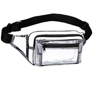 Factory Price China PVC Waist Bag Zipper Pocket Fanny Pack Chest Bag for Boys And Girls Clear Fanny Pack Waist Bag