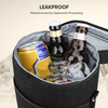 Hot Sale Printed Logo Wine Cooler Bag Luxury Wine Tote Carrier Waterproof Drink Bottle Bag for Christmas Gift