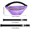Clear PVC Unisex Hologram Transparent Waist Bag for Hiking Custom Running Belt Fanny Pack Chest Bag