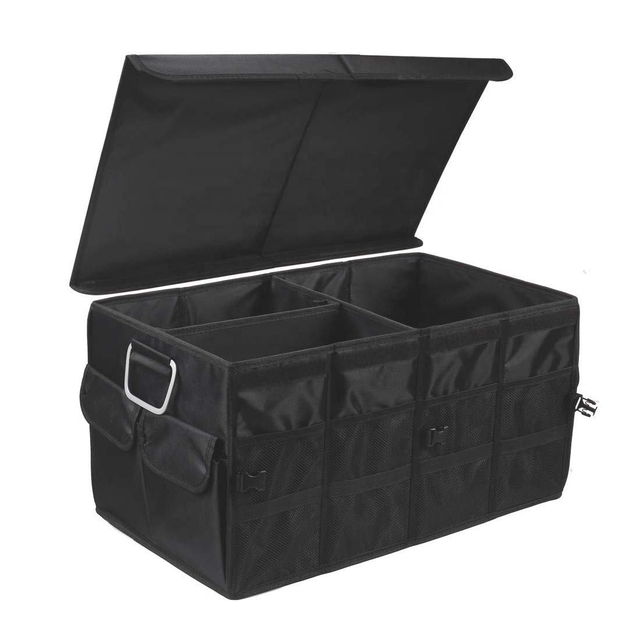 Waterproof Foldable SUV Car Trunk Organizer Bag with Cover Durable Storage Car Boot Storage Trunk Organizer