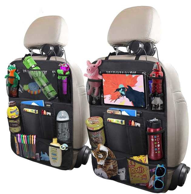 High Quality Auto Backseat Organizer Car Travel Accessories Protector Car Back Seat Storage for Kids