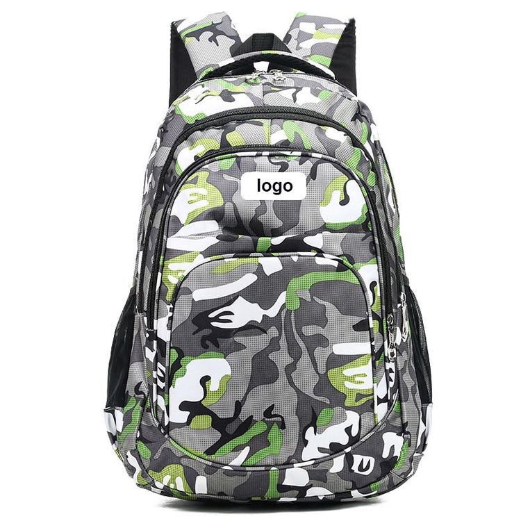 camouflage high school college backpack bag for students boys kids waterproof travel backpack for laptop and notebook