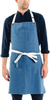 Adjustable organic cotton linen apron with pockets factory made cooking linen apron