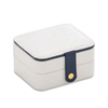 Square Embossed Logo Ring Earring Jewelry Boxes Organizer Small Portable Waterproof Travel Jewelry Box
