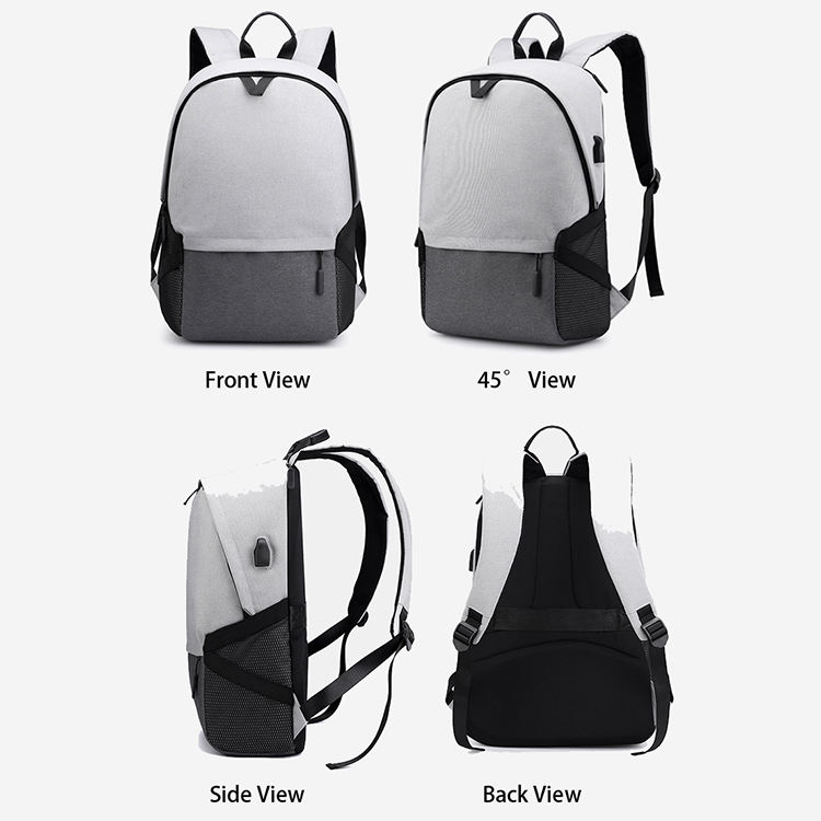 Modern Design Multi-function Business Travel Laptop Backpack Bag With Usb Charger