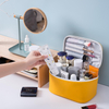 Waterproof PU Makeup Organizer Bag with Zipper Portable Beauty Toiletry Bags for Women Girl