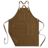 heavy duty canvas hairdresser waitress aprons with pockets adjustable durable cotton canvas cross back work apron