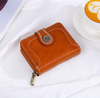 Hot Sale Vintage Women Leather Wallets Bifold Ladies Zipper Purse Large Capacity Credit Card Holder Clutch Wallet