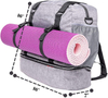 Multi functional yoga mat bag backpack with shoe compartment custom yoga mat tote bag carryall bag for yoga, gym
