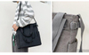 High quality cotton crossbody canvas tote bag vintage women canvas shoulder bag large capacity handbag