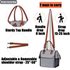 Adult Large Picnic Bag Lunch Box Insulated Lunch Cooler Bag Thermal Lunch Tote with Removable Shoulder Strap for Men