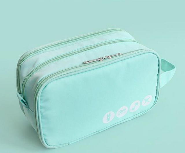 Wholesale Multifunctional Cosmetics Bag Women Makeup Waterproof 3 Layers Wet Dry Toiletry Bag for Travel Custom Logo