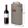 600d Printed Insulated Padded Wine Thermal Bag 2 Bottle Multi Function Wine Cooler Bag Wine Tote Carrier Men Women Outdoor