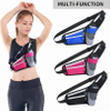 Waterproof Outdoor Sports Luminous Custom Logo Nylon Women Waist Running Belt Bag