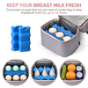 Double Layer 6 Bottles Breastmilk Cooler Bag Thermal Insulated Bag Breast Pump Bag Backpack for Nursing Mother