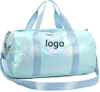Travel Foldable Gym Sports Duffle Bag Weekender Overnight Bag with Waterproof Shoe Pouch and Air Hole for Women Girls