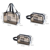 3 Pieces Clear Waterproof Toiletry Tote Bags Transparent Travel Kit for Men And Women