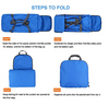 Waterproof Lightweight Foldable Men Travel Duffel Bag Folding with Shoes Bag