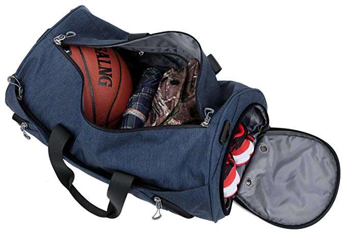 High Quality Soccer And Basketball Gym Heavy Duty Duffle Bag With Shoe Compartment