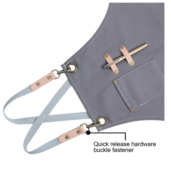 Customized logo New design cotton fabric apron stylist gift tool men apron