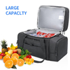Large Capacity Double Compartment Outdoor Picnic Customized Insulated Lunch Bags Cooler Food Bag Handbag