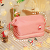 New Design Fashionable Double Layer Cosmetic Bag Travel Bags Make Up Girl Custom Toiletry Bag Mens