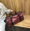 Waterproof Shine Sport Gym Bags for Men Portable Shoulder Carry Weekender Shoe Compartment Duffel Sports Bag