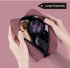 Women Red Polyester Toiletry Bag Set Custom Color Personal Label Logo Makeup Sets Cosmetic Bags Make Up Zipper Pouch
