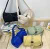 Portable Small Custom Canvas Travel Weekend Overnight Sports Dance Duffel Bag Women Girls Gym Barrel Duffle Bag