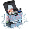 Custom Color Foldable Waterproof Trunk Organizer Seat Back Trash Bin Hanging Car Garbage Can Holder Organizer Bag with Lid