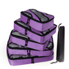 Large Capacity 6 PCS Multipurpose See Through Mesh Luggage Packing Cube Travel Organizer Bag Set