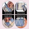 Collapsible Unisex Custom Logo Travel Blue Roll Up Makeup Cosmetic Bag Toiletry Bags With Handle