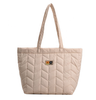 Winter puffer bag for women portable carry on shoulder luxury large puffy bags lightweight filling quilted puffer bags