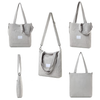Fashion Design Plain Tote Bag For Women Shopping School Travel Shoulder Bag Handbag Utility Tote Bag