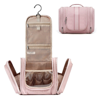 Wholesale Custom Large Capacity Women Hanging Travel Toiletry Bag Makeup Beauty Cosmetic Organizer Case