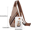 Canvas tote shopping shoulder sling bag wholesale sling bag for men casual canvas chest bags