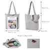 Fashionable Large Lightweight Women Corduroy Hand Bag Sling Girls Travel Work Casual Tote Bag with Handles