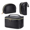 Luxury Fashion Woman PU Leather Travel Make Up Kits Toilet Organizer Cosmetic Bag Makeup Bag Set