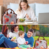 Custom Pattern Girls School Office Tote Cooler Bag Aluminium Foil Thermal Lunch Box Food Fruit Small Lunch Bags