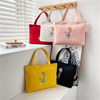New Design Calico Cotton Canvas Grocery Shopping Tote Bag Reusable Plain Tote Bags for Men Women