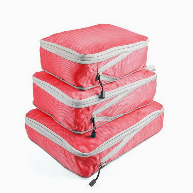 Lightweight 3 Pieces Set Packing Cubes Wholesale Compression Packing Cubes for Travel