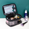 Private Label Waterproof Portable Transparent Travel Cosmetic Bags Multi Function Large Clear Pvc Makeup Toiletry Bag
