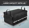 Car Trunk Organizer With Foldable Lid Collapsible Cargo Portable Travel Toy Accessories SUV Car Storage Organizer