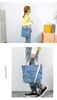 Womens shoulder sling canvas handbag customized high quality natural recycled canvas tote bag cotton with pocket