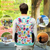 24 Cans Cooler Backpack Women Printing Wine Cooler Backpack Bags Lightweight Soft Lunch Backpack with Cooler Compartment