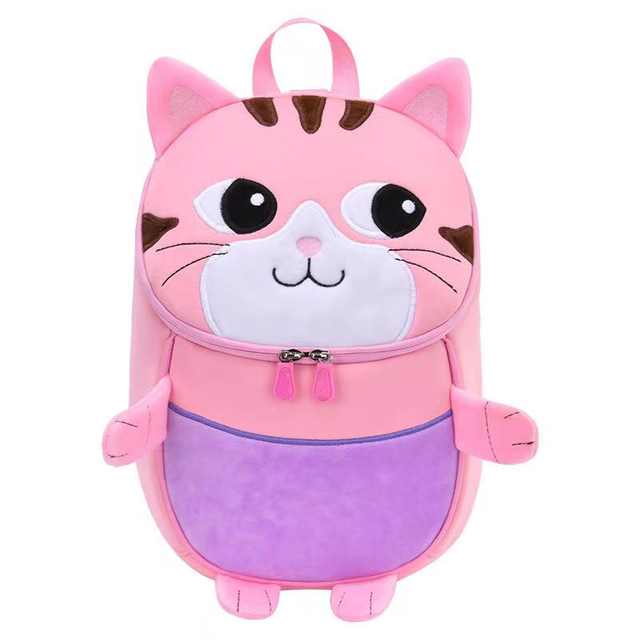 3D Cute Cartoon Cat Toddler Backpack for Kids 2-6 Years Waterproof Small Children Backpack School Bags for Toddler Boys And Girl