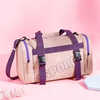 Custom Sports Travel Duffle Bag with Adjustable Strap Waterproof Nylon Shoulder Weekender Overnight Bag for Women